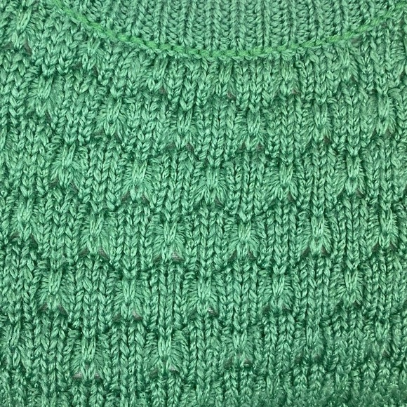 Anthropologie wool blend cable knit pull over sweater green size small - Picture 5 of 7